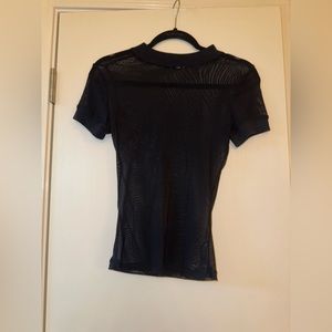 Sheer black Top urban outfitters
